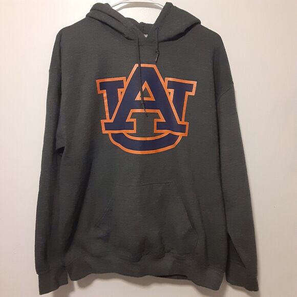 Auburn University Tigers Hoodie Adult Mens M Gray Hooded Sweatshirt NCAA - Picture 1 of 7